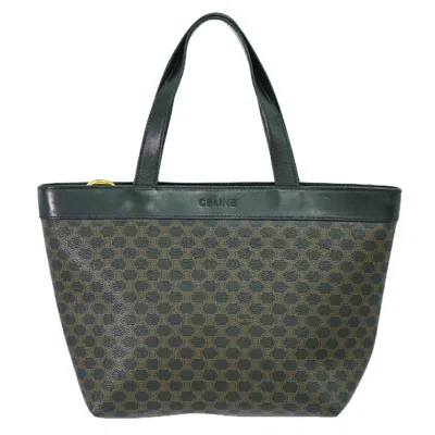Pre-owned Celine Macadam Canvas Tote Bag () In Black