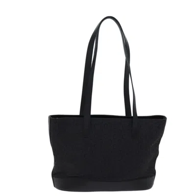 Pre-owned Celine Macadam Canvas Tote Bag () In Black
