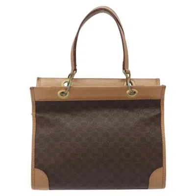 Pre-owned Celine Macadam Canvas Tote Bag () In Brown
