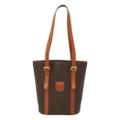Pre-owned Celine Macadam Canvas Tote Bag () In Brown