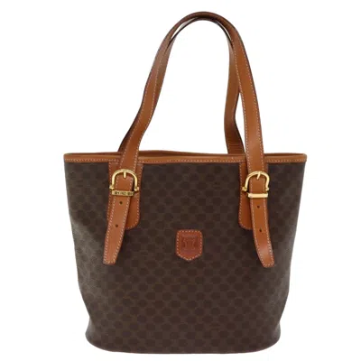 Pre-owned Celine Macadam Canvas Tote Bag () In Brown