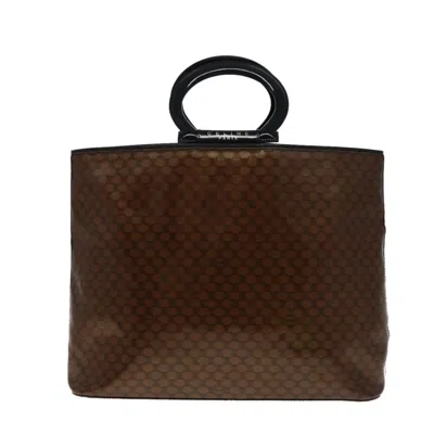 Pre-owned Celine Macadam Canvas Tote Bag () In Brown
