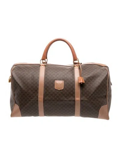 Pre-owned Celine Macadam Carry On In Brown