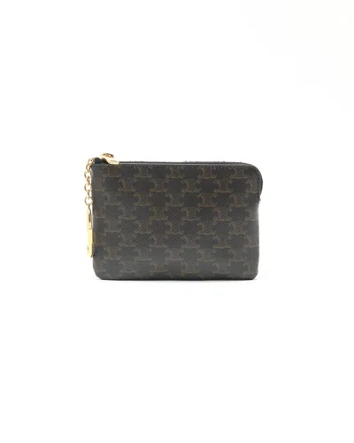 Celine Céline Macadam Coin Purse In Black