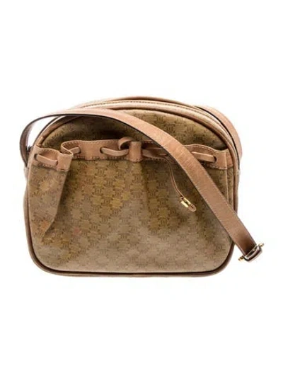 Pre-owned Celine Macadam Crossbody Bag In Neutral