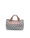 Celine Céline Macadam Denim Boogie Bag In Blue