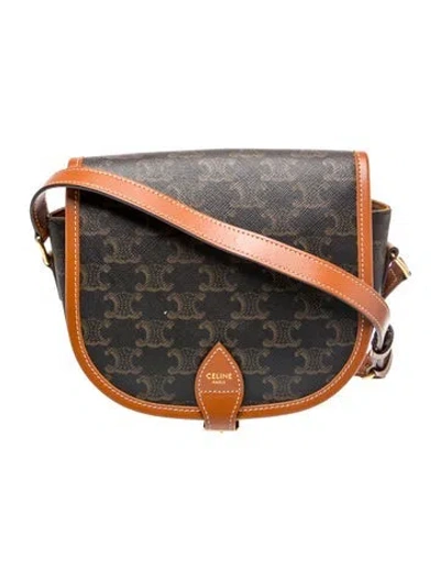 Pre-owned Celine Macadam Folco Medium 2023 In Brown