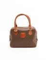 Celine Céline Macadam Handbag In Brown