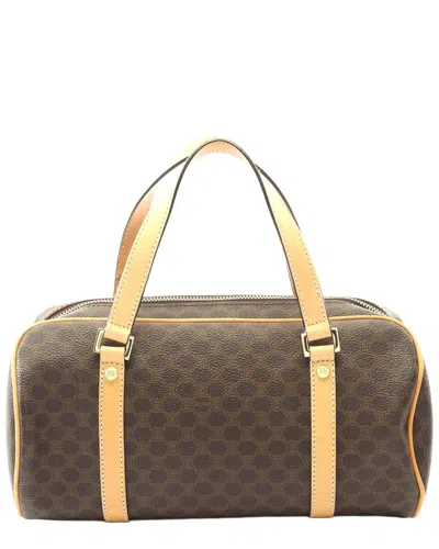 Celine Macadam Handbag (authentic Pre-loved) In Brown