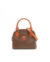 Celine Céline Macadam Handbag In Brown