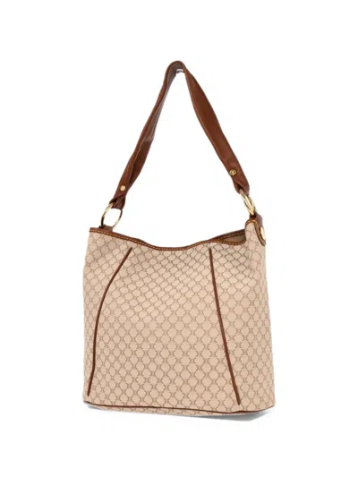 Pre-owned Celine Macadam Handbag In Neutrals