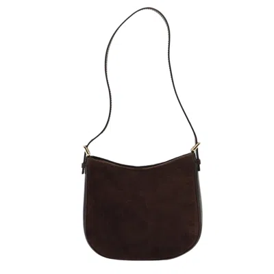 Pre-owned Celine Macadam Leather Shoulder Bag () In Brown