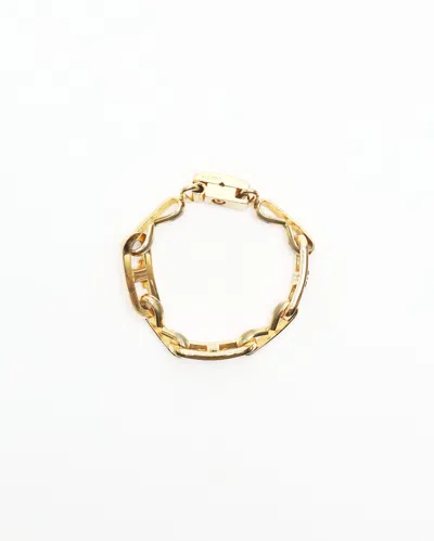 Celine Céline Macadam Logo Bracelet In Gold