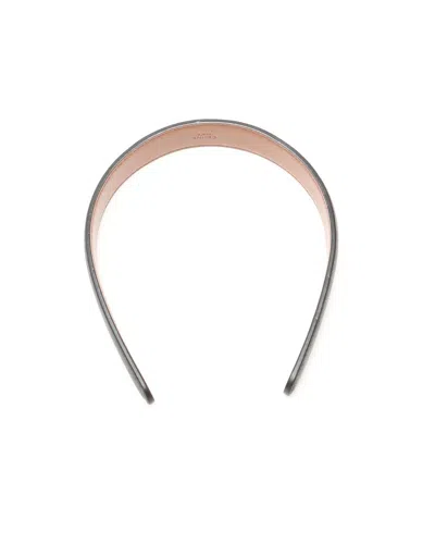 Celine Céline Macadam Logo Headband In Brown