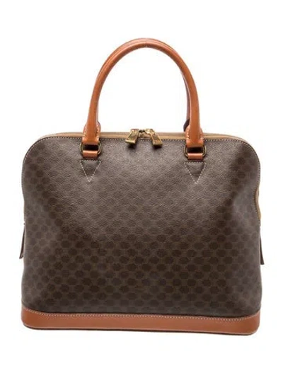 Pre-owned Celine Macadam Macadam Dome In Brown