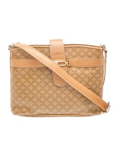 Pre-owned Celine Macadam Messenger Bag In Neutral