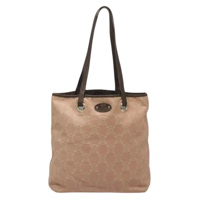 Pre-owned Celine Céline Macadam Pink Canvas Tote Bag ()
