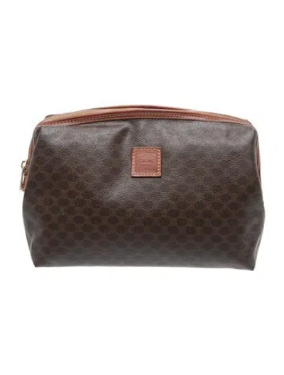 Pre-owned Celine Macadam Portfolio In Brown