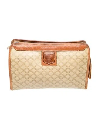Pre-owned Celine Macadam Portfolio Vintage In Neutral
