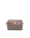 Celine Céline Macadam Pouch In Brown