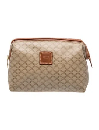 Pre-owned Celine Macadam Pouch In Neutral