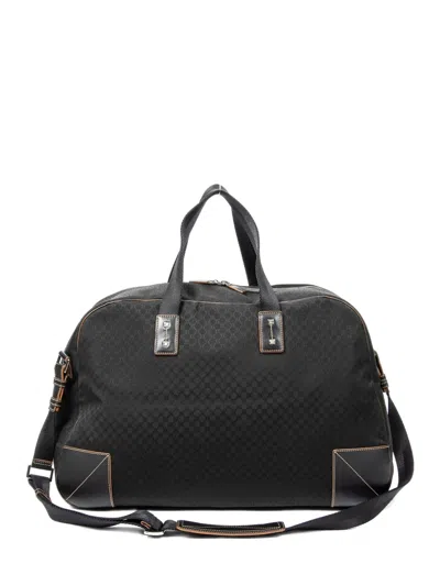 Pre-owned Celine Macadam-print Tote Bag In Black