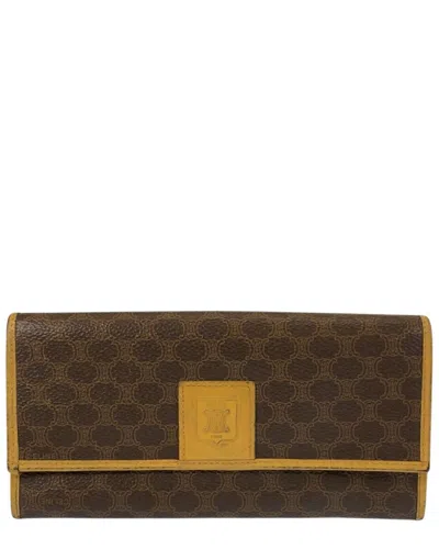 Celine Macadam Pvc Long Wallet (authentic Pre-loved) In Multi