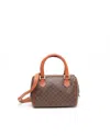 Celine Céline Macadam Shoulder Bag In Brown