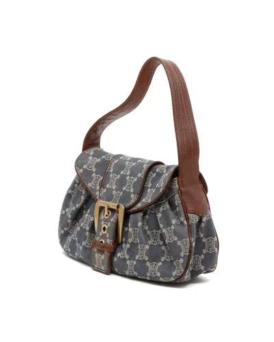 Celine Céline Macadam Shoulder Bag In Multi