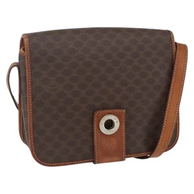 Pre-owned Celine Macadam Shoulder Bag Pvc Leather Brown Pvc Shoulder Bag Bag ()