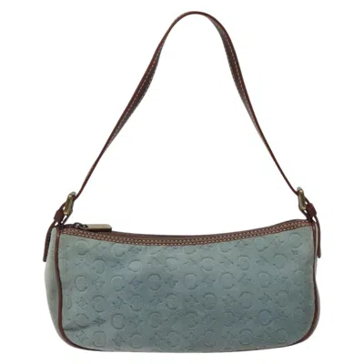 Pre-owned Celine Macadam Suede Clutch Bag ()