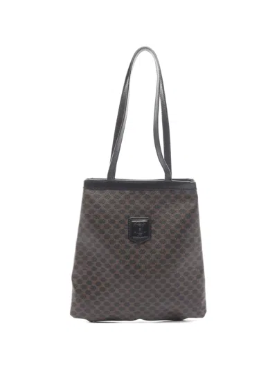 Pre-owned Celine Macadam Tote Bag In Black