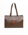 Celine Céline Macadam Tote Bag In Brown