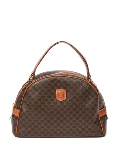 Pre-owned Celine Macadam Tote Bag In Brown