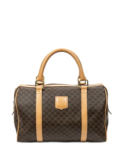 Pre-owned Celine Macadam Tote Bag In Brown
