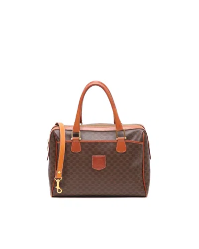 Pre-owned Celine Céline Macadam Tote Bag In Brown