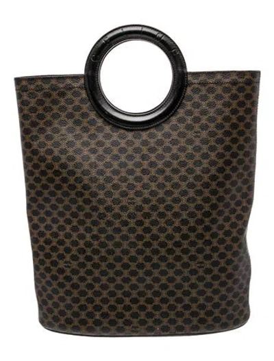 Pre-owned Celine Macadam Tote Vintage In Multi