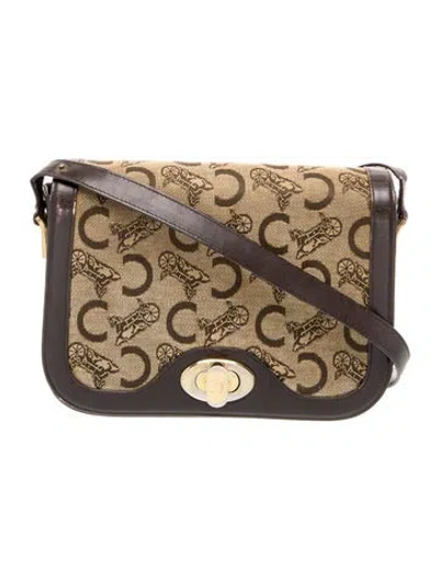 Pre-owned Celine Macadam Tote Vintage In Neutral