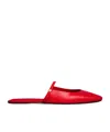 Celine Macaron Mule In Goatskin In Red