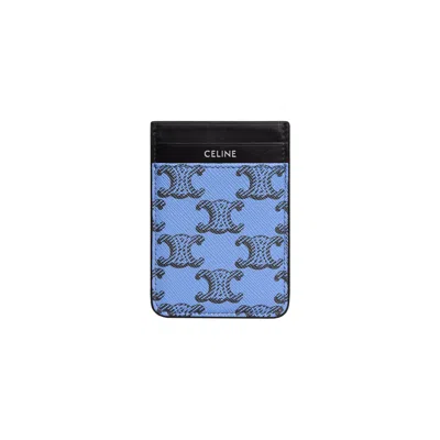 Pre-owned Celine Magnet Card Holder 'ultra Blue' | Men's Size Onesize