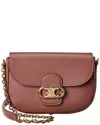 Celine Maillon Triomphe Medium Leather Shoulder Bag In Burgundy