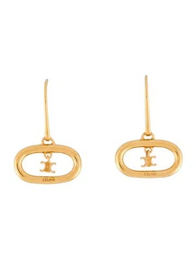 Pre-owned Celine Maillon Triomphe Mobile Earrings In Multi