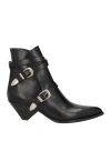 Celine Man Ankle Boots Black Size 12 Calfskin In Black