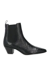 Celine Snake-effect Leather Chelsea Boots Men In Black