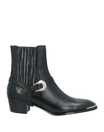 Celine Man Ankle Boots Black Size 9 Leather