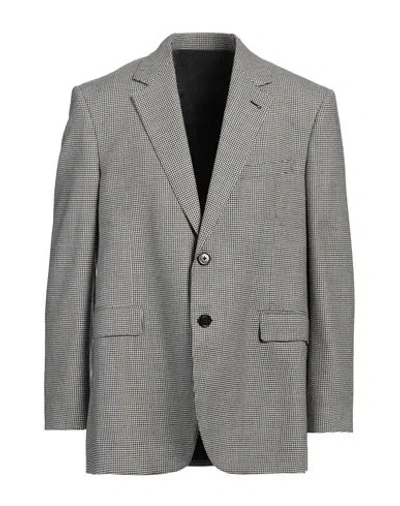 Celine Man Blazer Beige Size 40 Wool, Cashmere In Gray