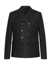 Celine Slim-fit Double-breasted Pinstriped Brushed Wool-twill Suit Jacket In Gray