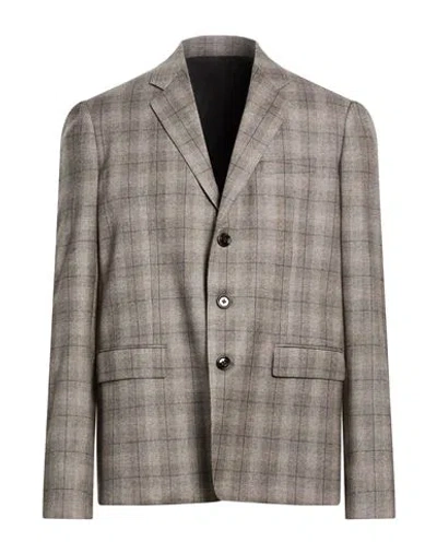 Celine Man Blazer Light Grey Size 40 Wool, Cashmere In Gray