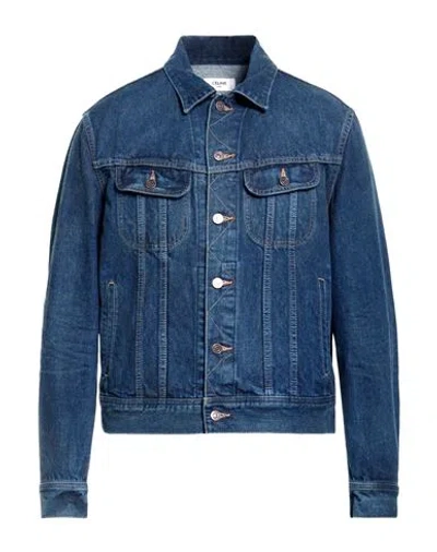 Celine Man Denim Outerwear Blue Size M Cotton