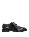 Celine Man Lace-up Shoes Black Size 9 Leather In Black